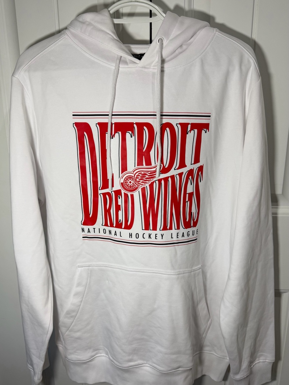 Detroit Red Wings Levelwear Podium Hoodie Men’s Medium White NHL NWT